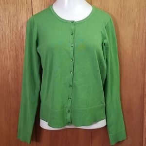 Long sleeve clover colored cardigan